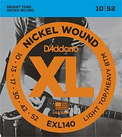 D'ADDARIO EXL140 Nickel Wound, Light Top/Heavy Bottom, 10-52