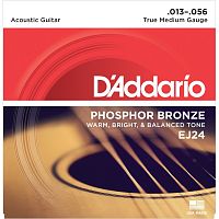 D'ADDARIO EJ24 SET ACOUS GTR PHOS BRZ TRUEMED