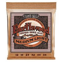 ERNIE BALL 2146 Earthwood Medium Light Phosphor Bronze Acoustic Guitar Strings - 12-54 Gauge