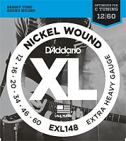 D'ADDARIO EXL148 Nickel Wound, Extra-Heavy, 12-60